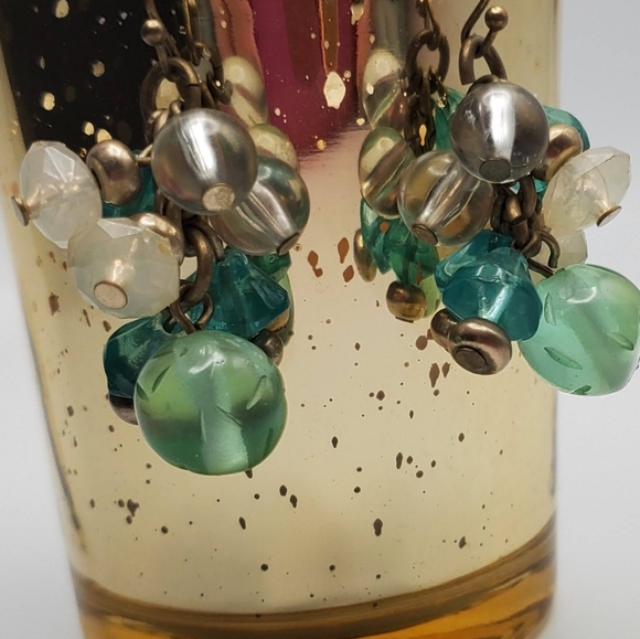 Blue and Green Earrings - Picture 13 of 13